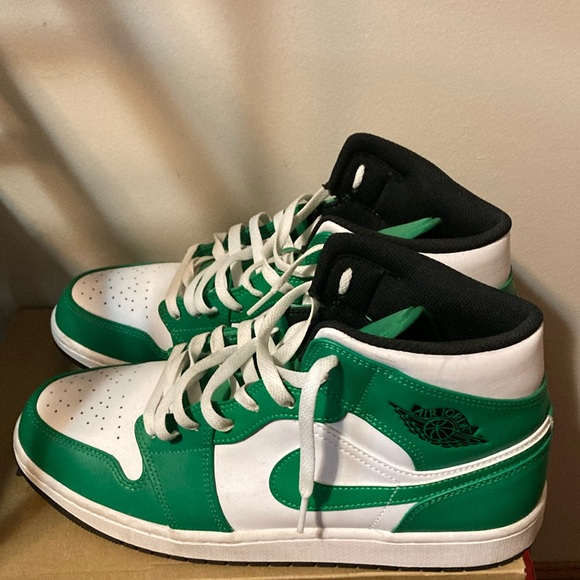 Jordan Other - Green and White High-Top Sneakers